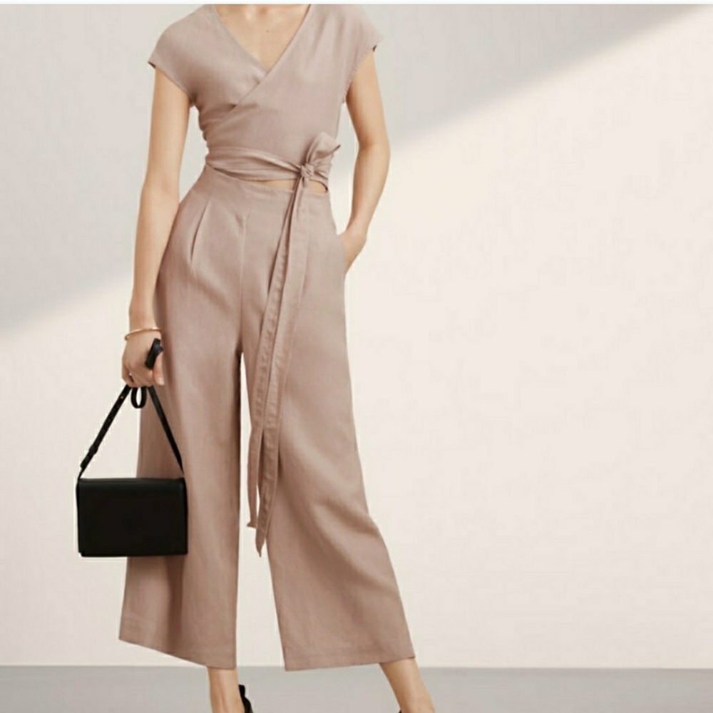 Wilfred Linen Blend Wide leg Jumper, Artitzia